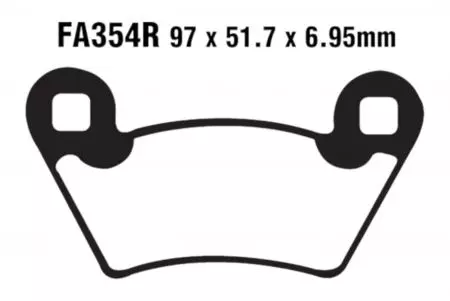 EBC FA 354 R bremžu kluči (2 gab.) - FA354R