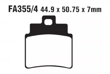 Pastiglie freno EBC FA 355/4 R (2 pz.) - FA355/4R