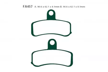 Plaquettes de frein EBC FA 457 VLD (2 pièces) - FA457VLD