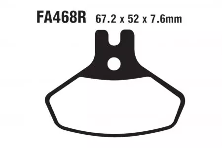 EBC FA 468 R bremžu kluči (2 gab.) - FA468R