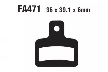 EBC FA 471 stabdžių kaladėlės (2 vnt.) - FA471