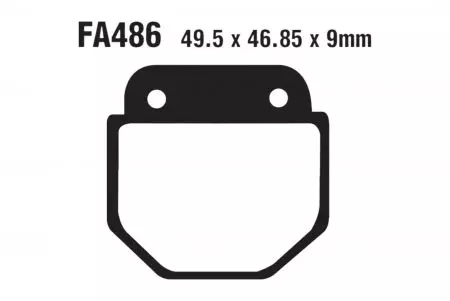 Спирачни накладки EBC FA 486 (2 бр.)-1
