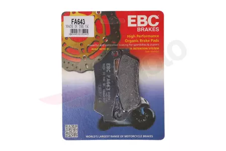 Plaquettes de frein EBC FA 643 (2 pièces) - FA643