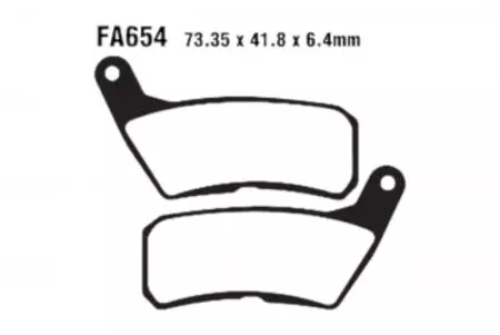Plaquettes de frein EBC FA 654 (2 pièces) - FA654