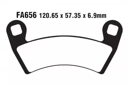 EBC FA 656 R bremžu kluči (2 gab.) - FA656R