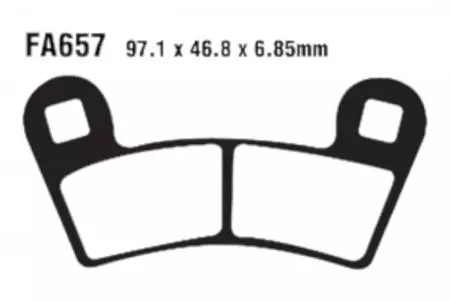 EBC FA 657 TT bremžu kluči (2 gab.) - FA657TT