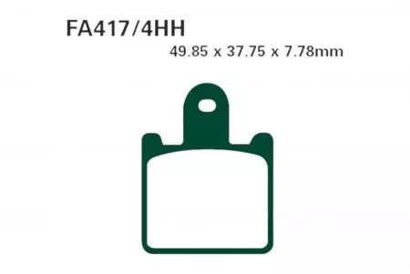 Brzdové destičky EBC GPFAX 417/4 HH (2 ks) - GPFAX417/4HH