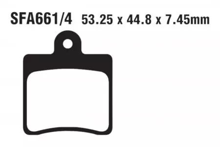 Plaquettes de frein EBC SFA 661/4 (2 pièces) - SFA661/4