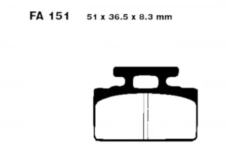 Τακάκια φρένων EBC SFAC 151 (2 τεμ.) - SFAC151