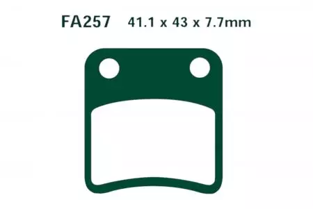 Brzdové destičky EBC SFAC 257 (2 ks) - SFAC257