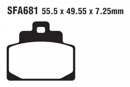 Bremsklötze Bremsbeläge EBC SFAC 681 1x Satz (2 Stück) - SFAC681