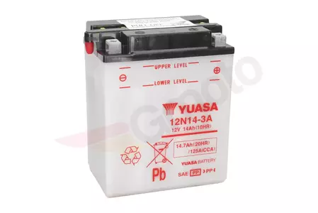 Batterijlader Yuasa 12N14-3A van 12 V en 14 Ah