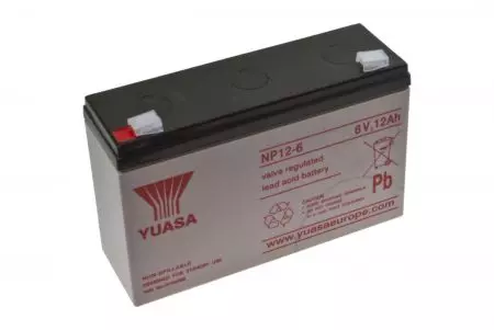 Батерия Yuasa NP 12-6 6V 12Ah-1