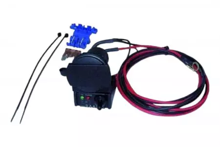 Motorkerékpár szivargyújtó aljzat BAAS akkumulátor feszültségmérővel - ZA03