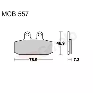 TRW Lucas MCB 557 plaquettes de frein (2 pièces)-2