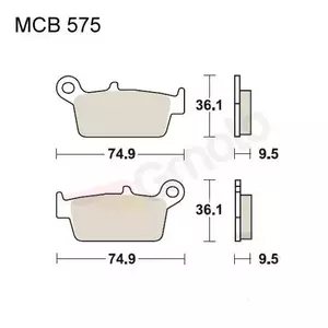Zavorne ploščice TRW Lucas MCB 575 EC (2 kosa)-2