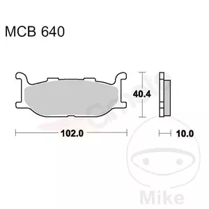 Pastillas de freno TRW Lucas MCB 640 (2 uds.)-2