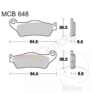 TRW Lucas MCB 648 EC plaquettes de frein (2 pcs.)-2