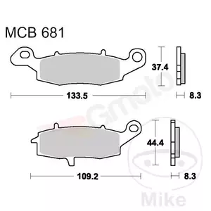 TRW Lucas MCB 681 SV plaquettes de frein (2 pièces)-2
