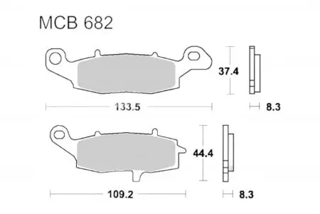 TRW Lucas MCB 682 SRT bremžu kluči (2 gab.)-2