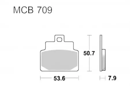 Plăcuțe de frână TRW Lucas MCB 709 EC (2 buc.) - MCB709EC