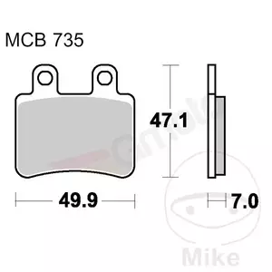 TRW Lucas MCB 735 plaquettes de frein (2 pièces)-2