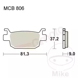 TRW Lucas MCB 806 SRM plaquettes de frein (2 pcs.)-2