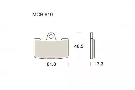 Bremsbeläge TRW Lucas MCB 810 SV 1x Satz (2 Stück) - MCB810SV