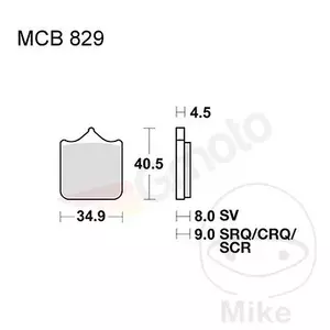 TRW Lucas MCB 829 SV jarrupalat (2 kpl)-2