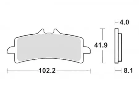 Brzdové destičky TRW Lucas MCB 858 SRT (2 ks) - MCB858SRT