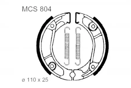 TRW Lucas MCS 804 chaussures de frein - MCS804