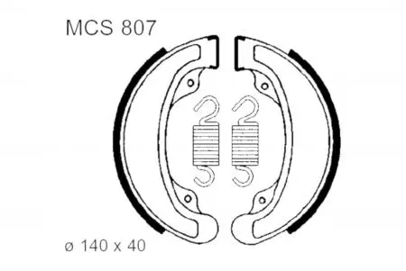 Calços de travão TRW Lucas MCS 807 - MCS807