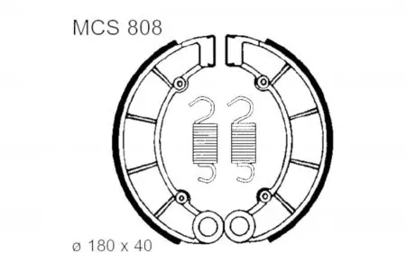 TRW Lucas MCS 808 bremžu kurpes - MCS808