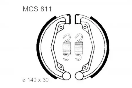Brzdové čelisti TRW Lucas MCS 811 - MCS811