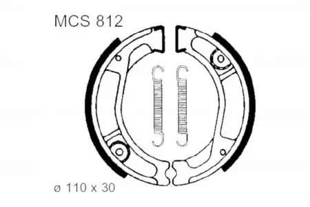 TRW Lucas MCS 812 mâchoires de frein - MCS812