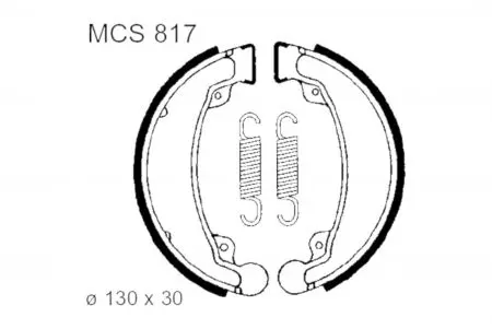 TRW Lucas MCS 817 mâchoires de frein - MCS817