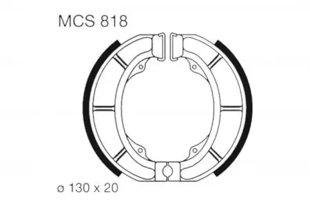 TRW Lucas MCS 818 mâchoires de frein - MCS818