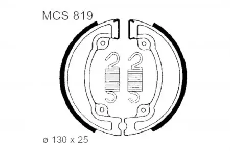 Brzdové čeľuste TRW Lucas MCS 819 - MCS819
