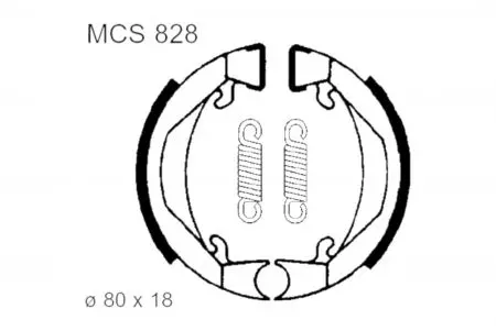 TRW Lucas MCS 828 mâchoires de frein - MCS828