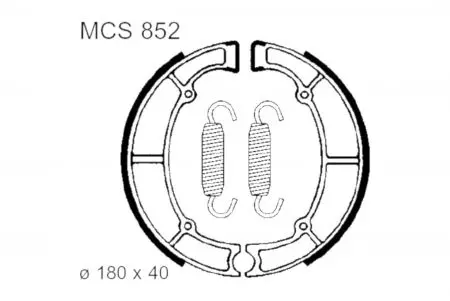 Szczęki hamulcowe TRW Lucas MCS 852 - MCS852