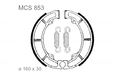 TRW Lucas MCS 853 bremžu kurpes - MCS853