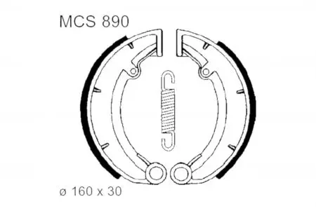 TRW Lucas MCS 890 bremžu kurpes - MCS890