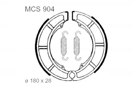 TRW Lucas MCS 904 stabdžių kaladėlės - MCS904