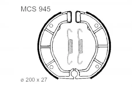 Bremsbacken TRW Lucas MCS 945 - MCS945