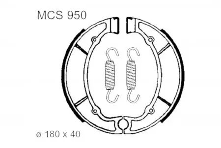 Calços de travão TRW Lucas MCS 950 - MCS950