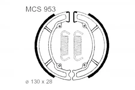 Bremsbacken TRW Lucas MCS 953 - MCS953