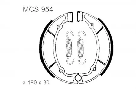 Calços de travão TRW Lucas MCS 954 - MCS954