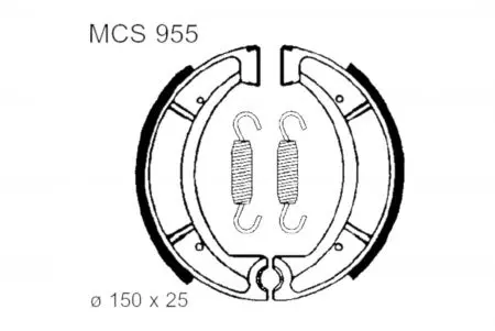 TRW Lucas MCS 955 piduriklotsid - MCS955