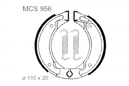 Ganasce freno TRW Lucas MCS 956 - MCS956
