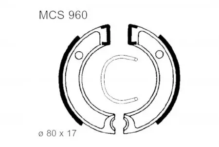 Brzdové čeľuste TRW Lucas MCS 960 - MCS960